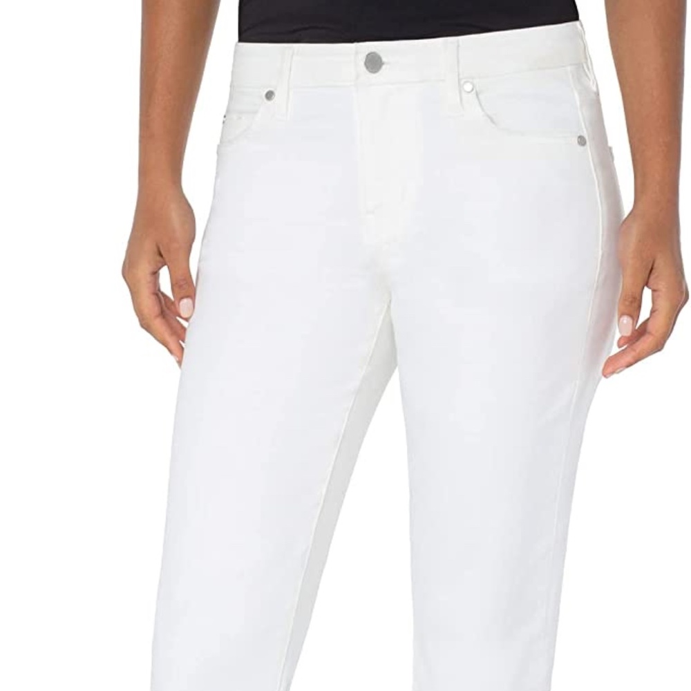 Liverpool womens Marley Girlfriend  jeans in Bone White